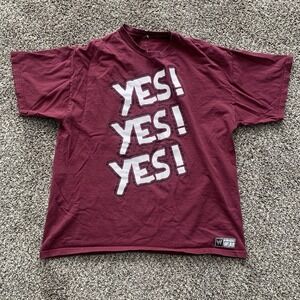 WWE Daniel Bryan Men's XL Maroon Red Short Sleeve Graphic Wrestling T Shirt